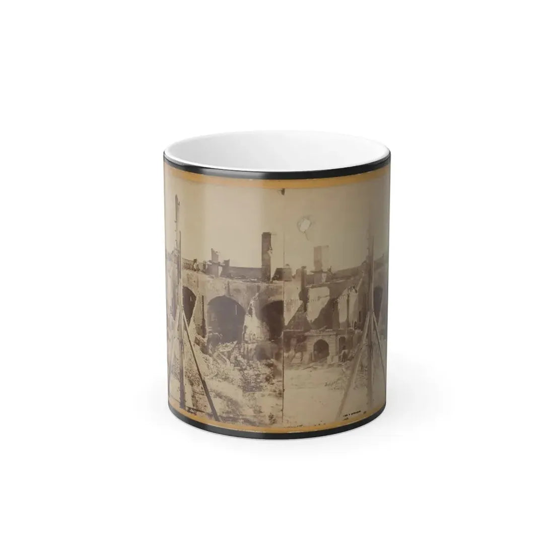 Ruins of Fort Sumter, Charleston Harbor, S.C. (U.S. Civil War) Color Changing Coffee Mug 11oz Default Title 11oz - Go Mug Yourself