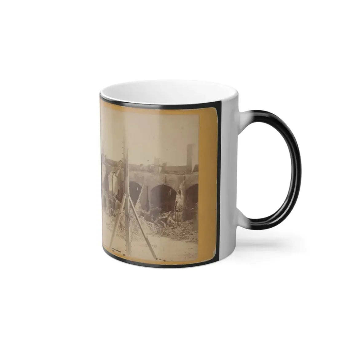 Ruins of Fort Sumter, Charleston Harbor, S.C. (U.S. Civil War) Color Changing Coffee Mug 11oz - Go Mug Yourself