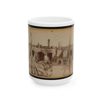 Ruins Of Fort Sumter, Charleston Harbor, S.C. (U.S. Civil War) White Coffee Mug 15oz - Go Mug Yourself