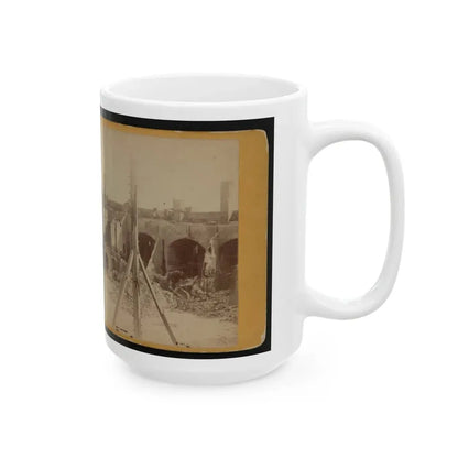 Ruins Of Fort Sumter, Charleston Harbor, S.C. (U.S. Civil War) White Coffee Mug - Go Mug Yourself