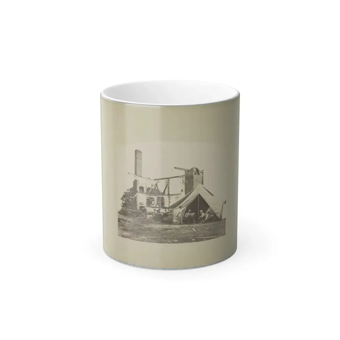 Ruins of House, Ca. 1860 - Ca. 1865(2) (U.S. Civil War) Color Changing Coffee Mug 11oz Default Title 11oz - Go Mug Yourself