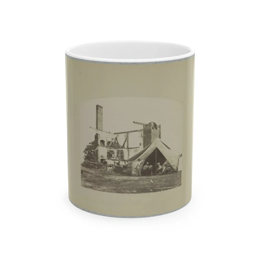 Ruins Of House, Ca. 1860 - Ca. 1865(2) (U.S. Civil War) White Coffee Mug-11oz-Go Mug Yourself