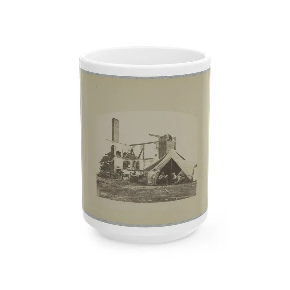 Ruins Of House, Ca. 1860 - Ca. 1865(2) (U.S. Civil War) White Coffee Mug-15oz-Go Mug Yourself