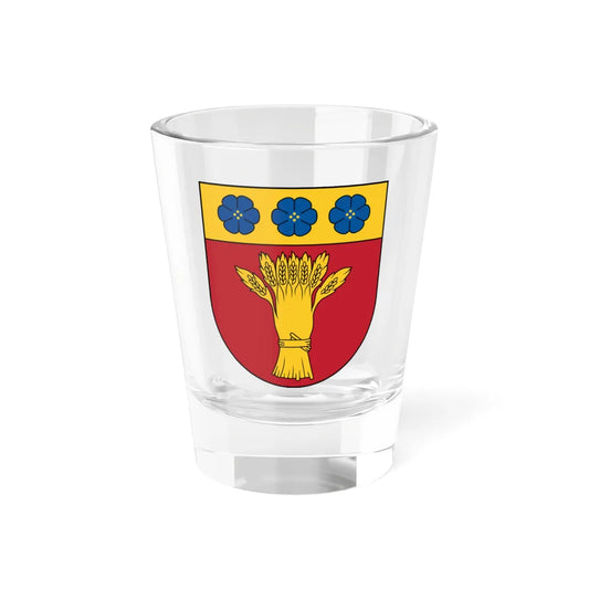 Rujiena COA (Latvia) (Coat of Arms) Shot Glass 1.5oz 1.5oz - Go Mug Yourself