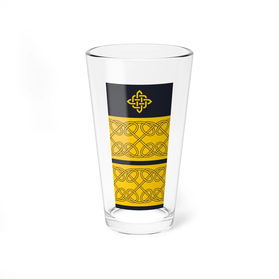 Rukav zimske odore admirala flote HRM (Croatia) (Military Rank) Pint Glass 16oz - Go Mug Yourself