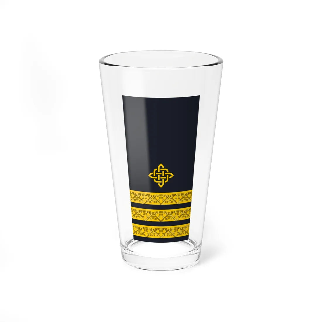 Rukav zimske odore kapetana korvete HRM (Croatia) (Military Rank) Pint Glass 16oz - Go Mug Yourself