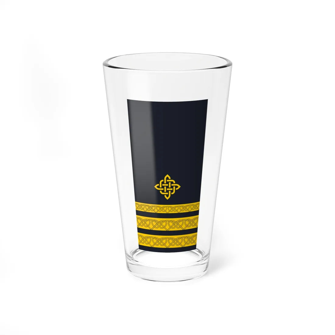 Rukav zimske odore poručnika bojnog broda HRM (Croatia) (Military Rank) Pint Glass 16oz 16oz - Go Mug Yourself