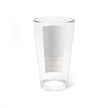 Rukav zimske odore poručnika bojnog broda HRM (Croatia) (Military Rank) Pint Glass 16oz - Go Mug Yourself