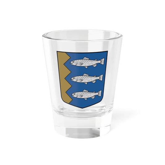 Rumbas pagasta ģerbonis (Latvia) (Coat of Arms) Shot Glass 1.5oz 1.5oz - Go Mug Yourself
