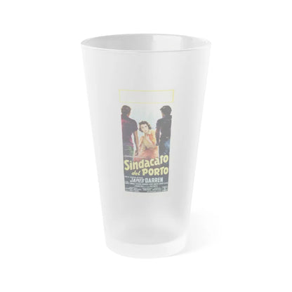 RUMBLE ON THE DOCKS 1956 Movie Poster - Frosted Pint Glass 16oz-16oz-Frosted-Go Mug Yourself