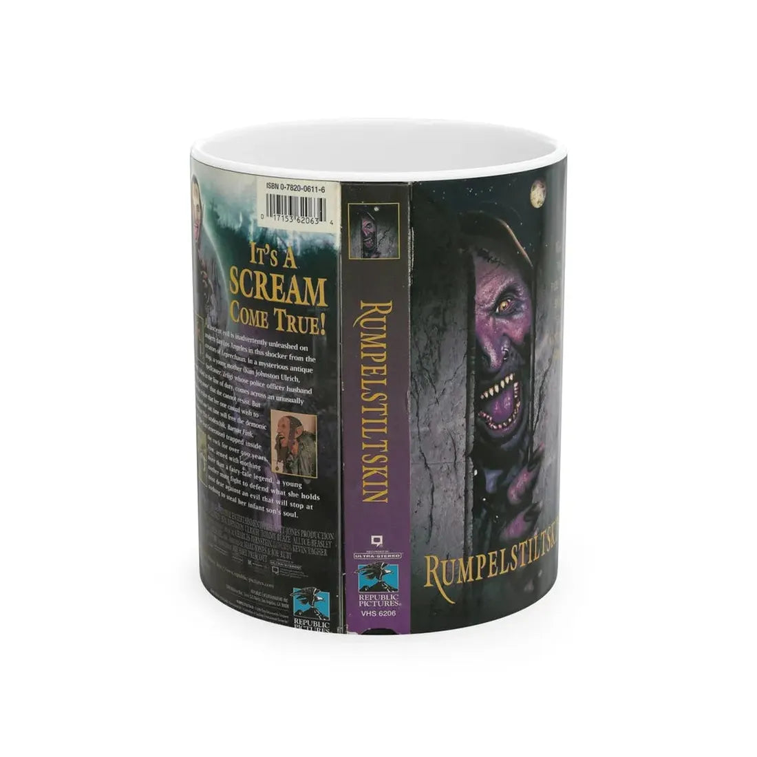 RUMPELSTILSKIN (VHS COVER) - White Coffee Mug 11oz - Go Mug Yourself