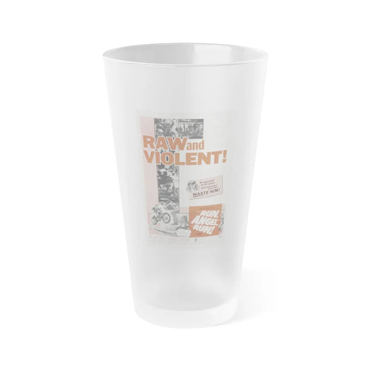 RUN ANGEL RUN 1969 Movie Poster - Frosted Pint Glass 16oz-16oz-Frosted-Go Mug Yourself