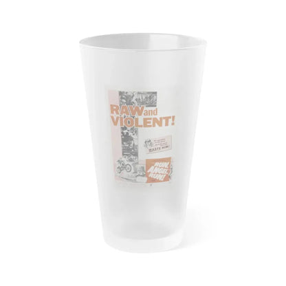 RUN ANGEL RUN 1969 Movie Poster - Frosted Pint Glass 16oz 16oz Frosted - Go Mug Yourself