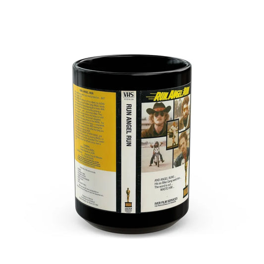 RUN ANGEL RUN (VHS COVER) - Black Coffee Mug-15oz-Go Mug Yourself