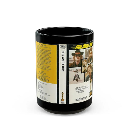 RUN ANGEL RUN (VHS COVER) - Black Coffee Mug 15oz - Go Mug Yourself