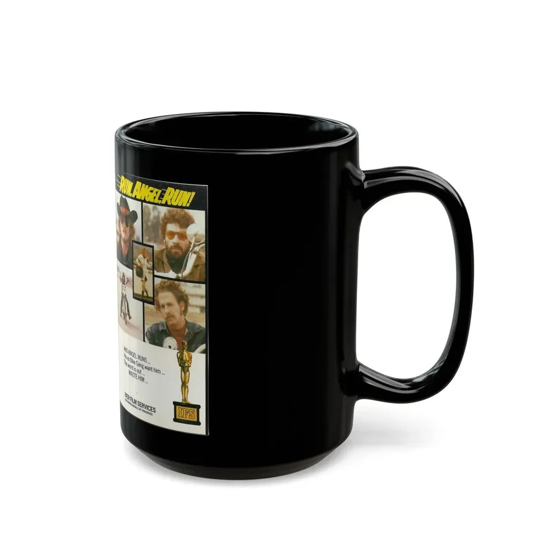 RUN ANGEL RUN (VHS COVER) - Black Coffee Mug - Go Mug Yourself