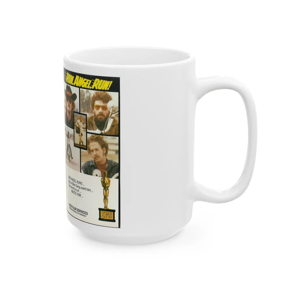 RUN ANGEL RUN (VHS COVER) - White Coffee Mug-Go Mug Yourself