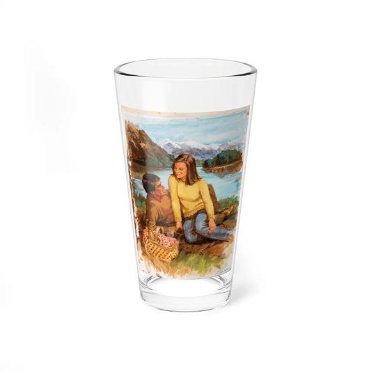 Run Before The Wind, Harlequin Romance 2512, Paperback Novel Cover, 1982 - Pint Glass 16oz 16oz - Go Mug Yourself