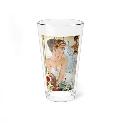 Runaway Bride, Redbook, August 1958 (Magazine Illustration) Pint Glass 16oz-16oz-Go Mug Yourself