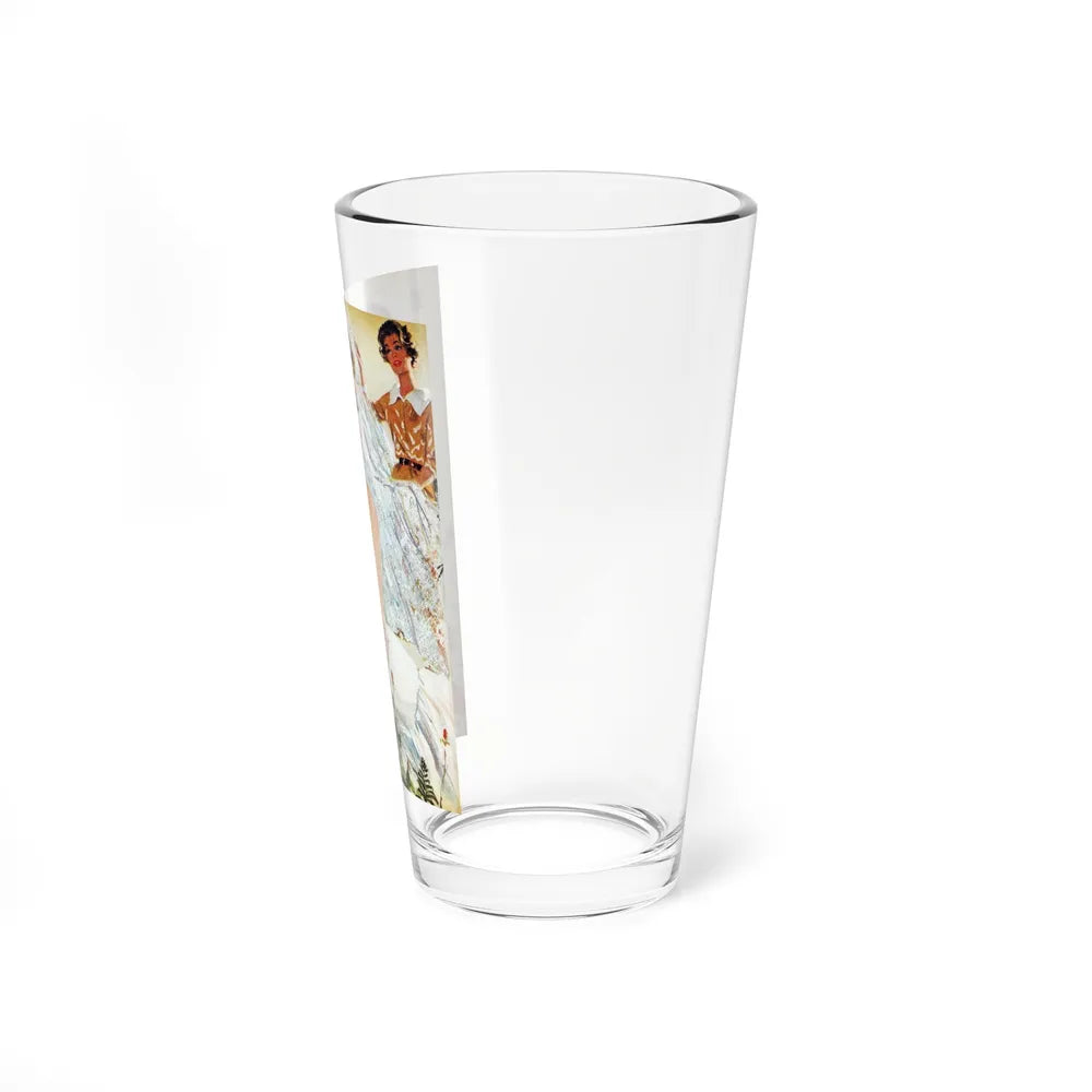 Runaway Bride, Redbook, August 1958 (Magazine Illustration) Pint Glass 16oz-Go Mug Yourself