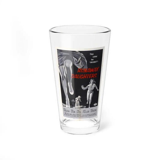 RUNAWAY DAUGHTERS 1956 Movie Poster - Pint Glass 16oz 16oz - Go Mug Yourself