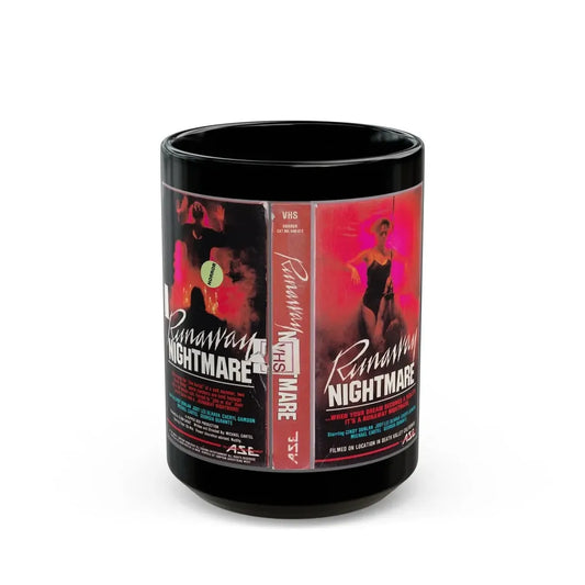 RUNAWAY NIGHTMARE (VHS COVER) - Black Coffee Mug 15oz - Go Mug Yourself