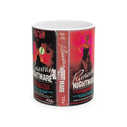 RUNAWAY NIGHTMARE (VHS COVER) - White Coffee Mug 11oz - Go Mug Yourself