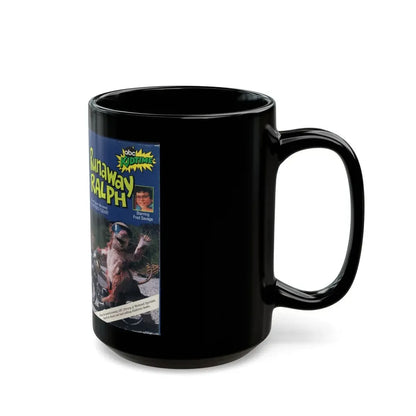 RUNAWAY RALPH ABC KIDTIME (VHS COVER) - Black Coffee Mug - Go Mug Yourself