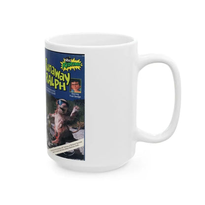 RUNAWAY RALPH ABC KIDTIME (VHS COVER) - White Coffee Mug - Go Mug Yourself