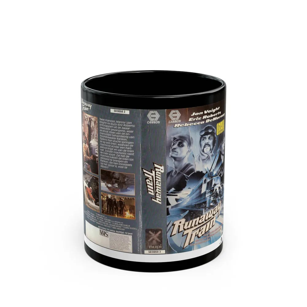 RUNAWAY TRAIN GERMAN (VHS COVER) - Black Coffee Mug-11oz-Go Mug Yourself