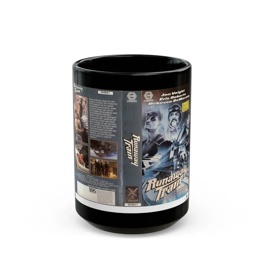 RUNAWAY TRAIN GERMAN (VHS COVER) - Black Coffee Mug 15oz - Go Mug Yourself