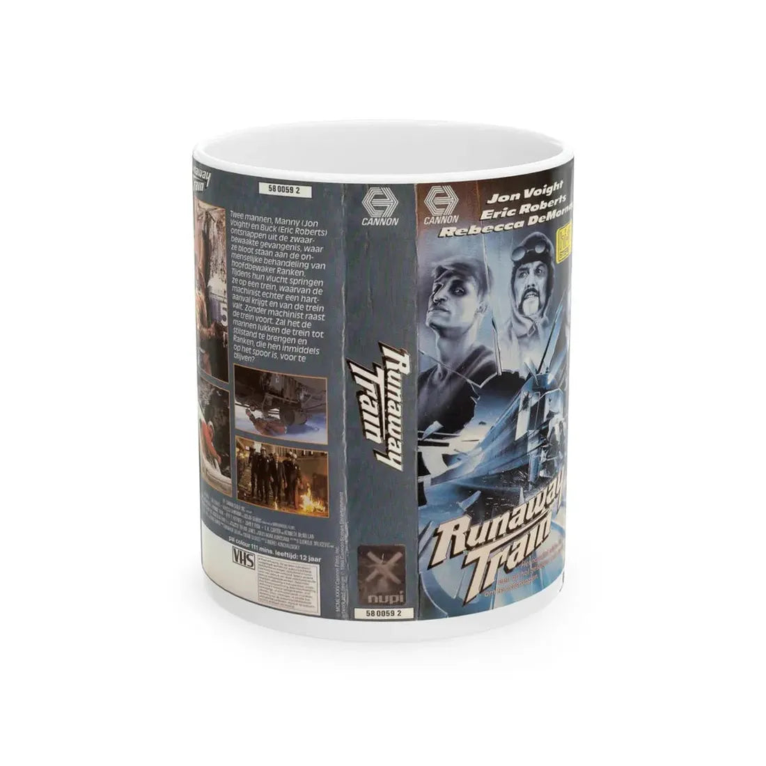 RUNAWAY TRAIN GERMAN (VHS COVER) - White Coffee Mug 11oz - Go Mug Yourself