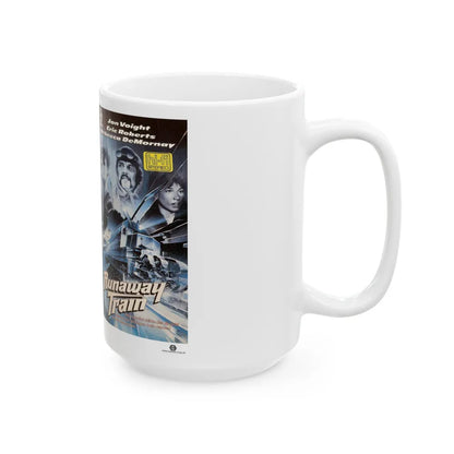 RUNAWAY TRAIN GERMAN (VHS COVER) - White Coffee Mug-Go Mug Yourself