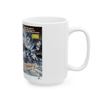 RUNAWAY TRAIN GERMAN (VHS COVER) - White Coffee Mug - Go Mug Yourself