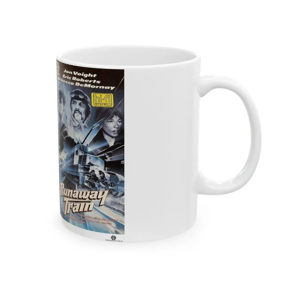 RUNAWAY TRAIN GERMAN (VHS COVER) - White Coffee Mug-Go Mug Yourself