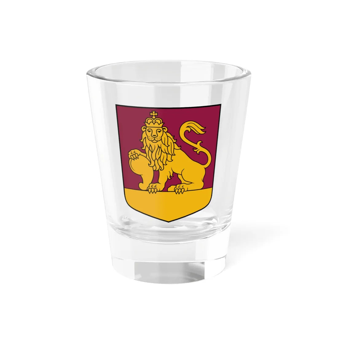 Rundāles pagasts COA (Latvia) (Coat of Arms) Shot Glass 1.5oz 1.5oz - Go Mug Yourself