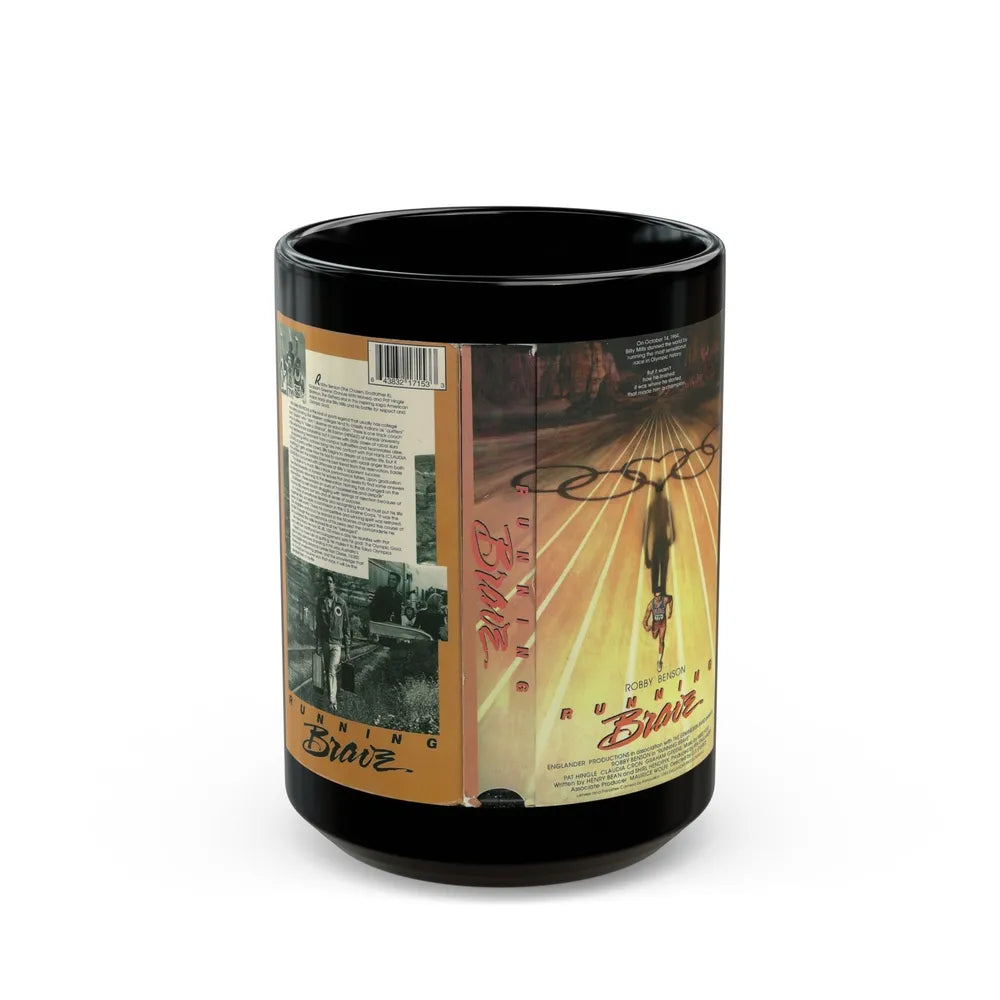 RUNNING BRAVE (VHS COVER) - Black Coffee Mug-15oz-Go Mug Yourself