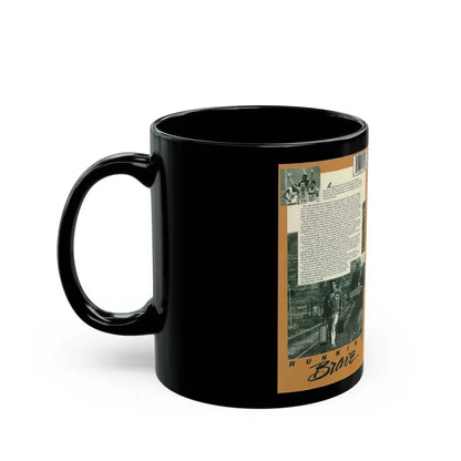 RUNNING BRAVE (VHS COVER) - Black Coffee Mug - Go Mug Yourself