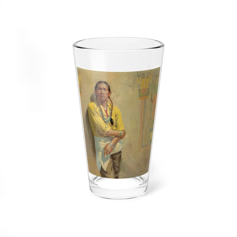 Running Deer, Taos (Magazine Illustration) Pint Glass 16oz-16oz-Go Mug Yourself