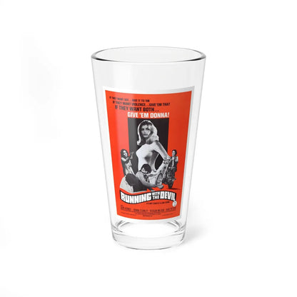 RUNNING WITH THE DEVIL 1973 Movie Poster - Pint Glass 16oz-16oz-Go Mug Yourself