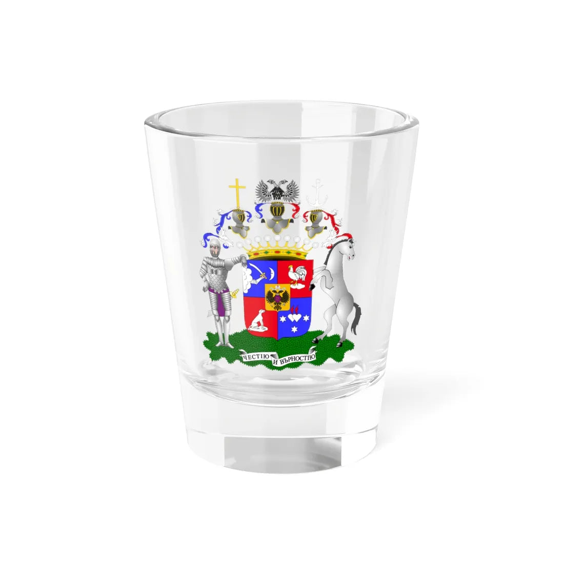 RUS COA Rostopczin (Russia) (Coat of Arms) Shot Glass 1.5oz 1.5oz - Go Mug Yourself