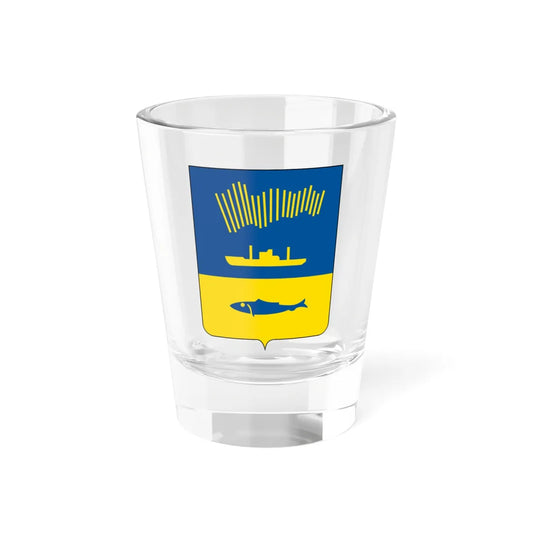 RUS Murmansk COA (Russia) (Coat of Arms) Shot Glass 1.5oz 1.5oz - Go Mug Yourself