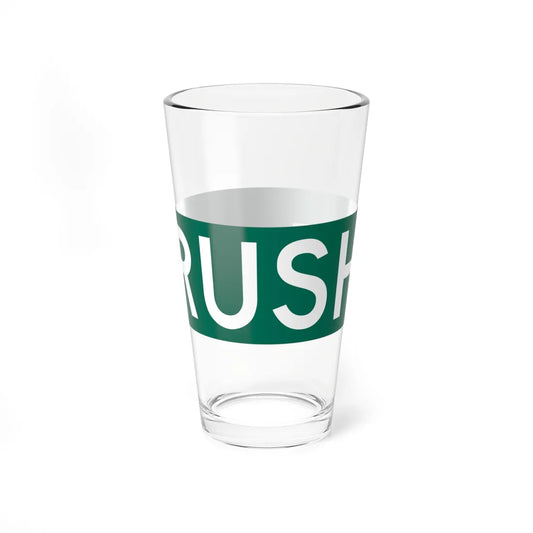 Rush St Chicago (Illinois) (Road Sign) Pint Glass 16oz 16oz - Go Mug Yourself