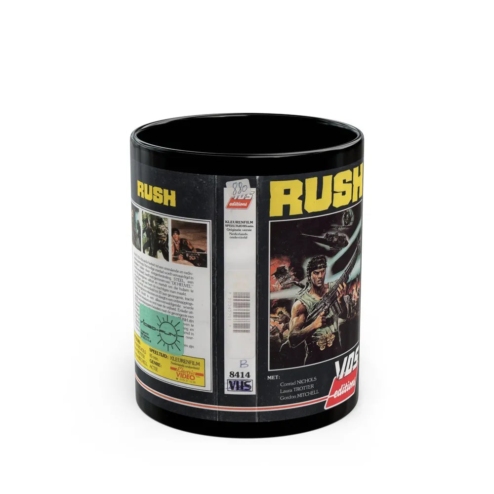 RUSH (VHS COVER) - Black Coffee Mug-11oz-Go Mug Yourself