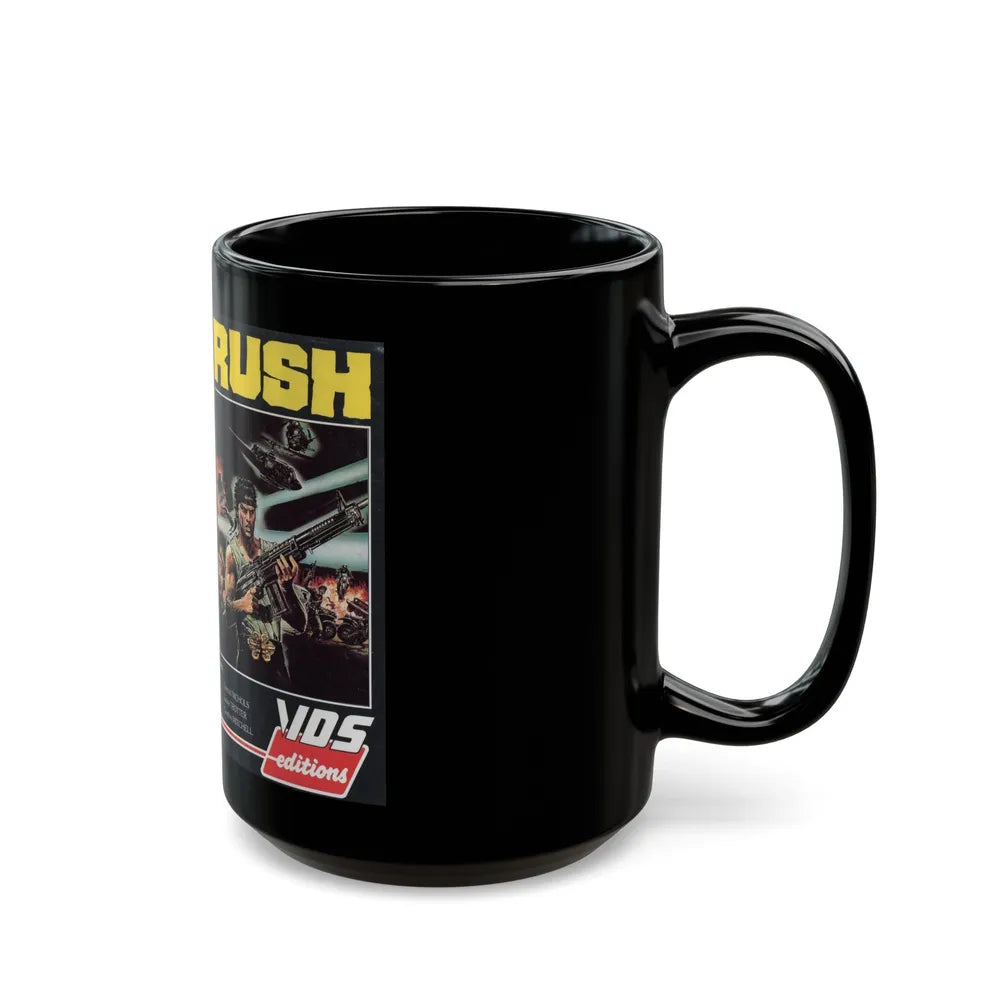 RUSH (VHS COVER) - Black Coffee Mug-Go Mug Yourself