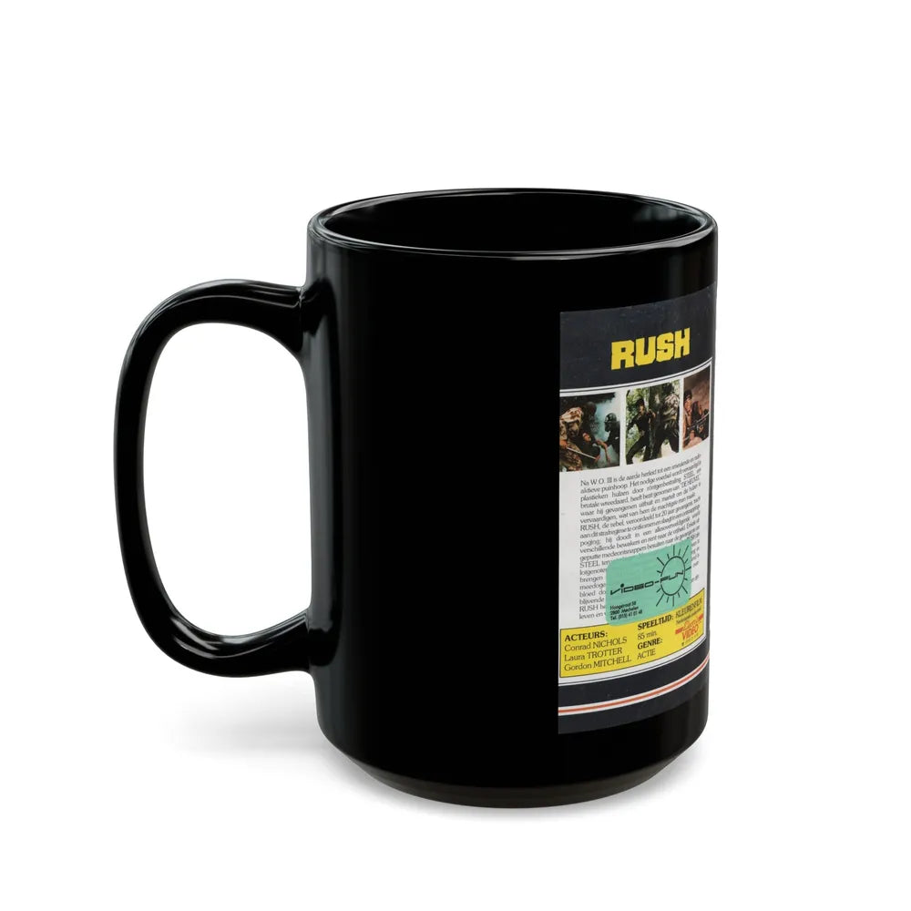 RUSH (VHS COVER) - Black Coffee Mug-Go Mug Yourself