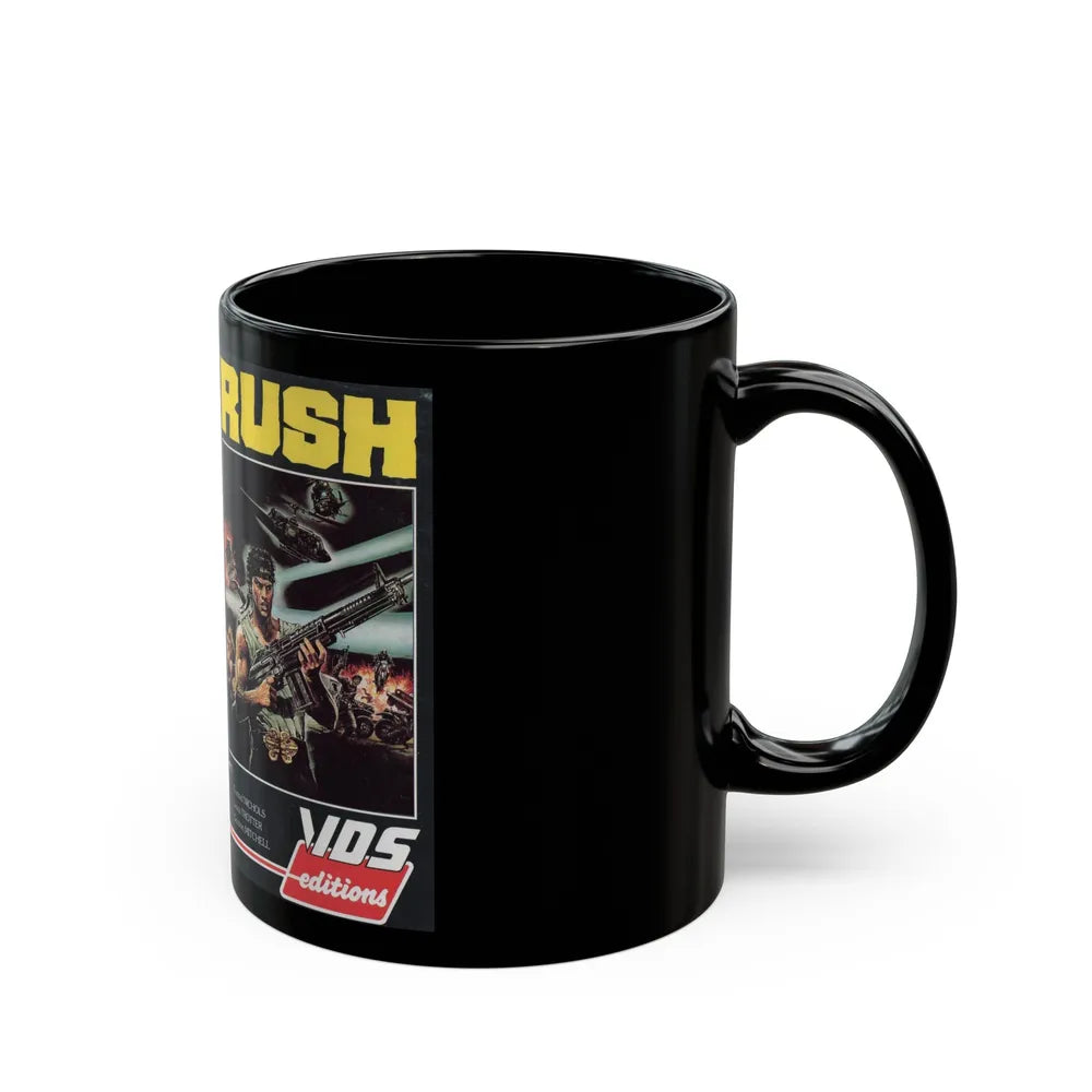 RUSH (VHS COVER) - Black Coffee Mug-Go Mug Yourself