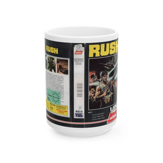 RUSH (VHS COVER) - White Coffee Mug-15oz-Go Mug Yourself