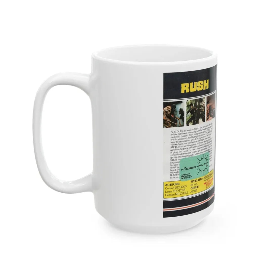 RUSH (VHS COVER) - White Coffee Mug - Go Mug Yourself