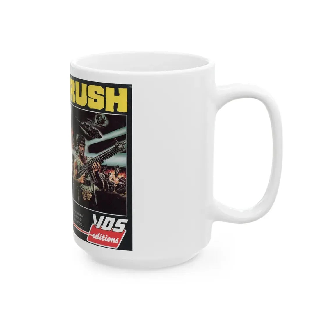 RUSH (VHS COVER) - White Coffee Mug - Go Mug Yourself